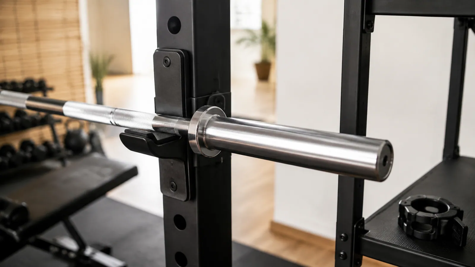 Hướng dẫn: Đòn tạ ngắn có đặt được trên power rack không?