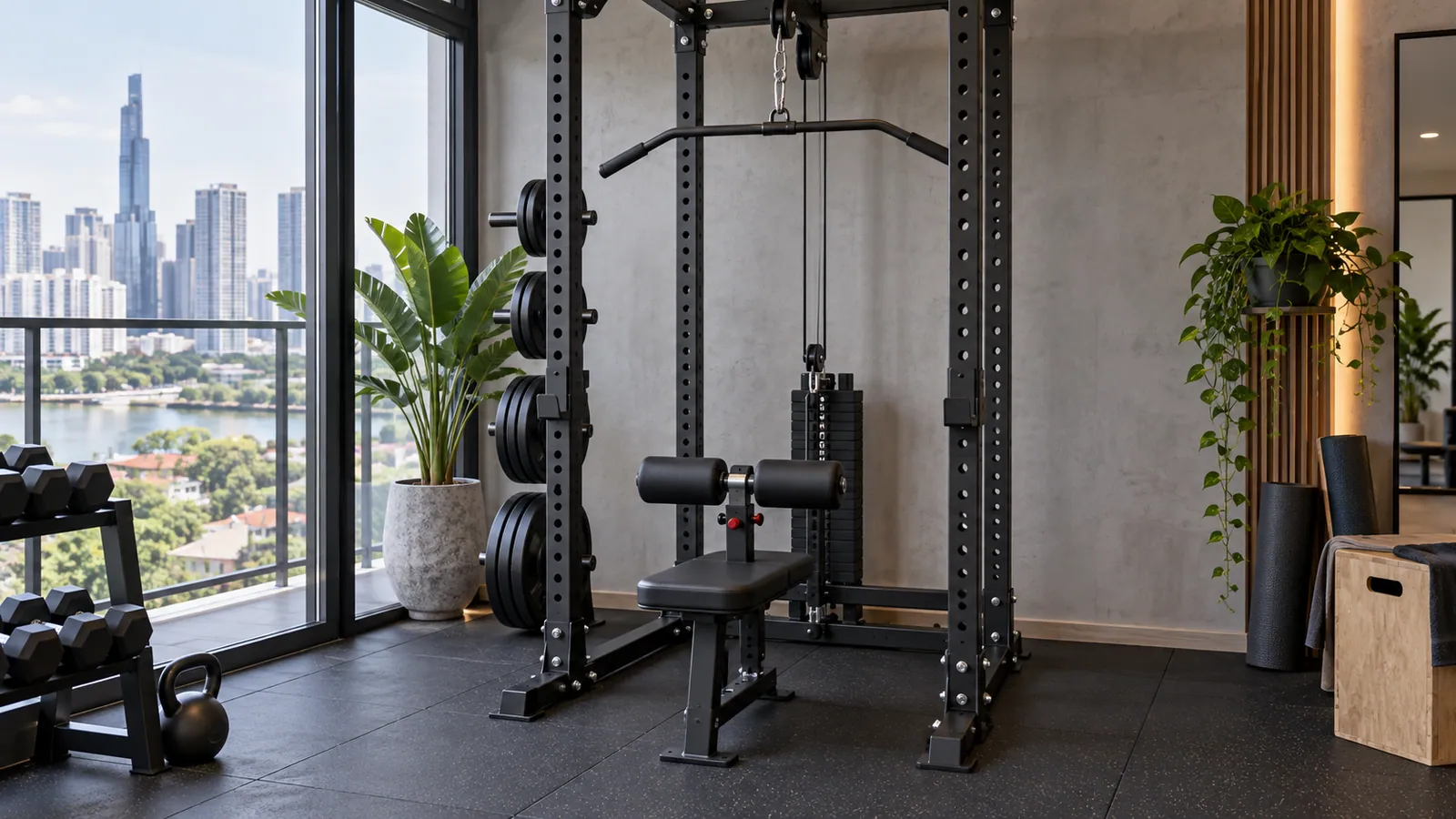 Hướng dẫn: Lat pulldown trên rack có cần chặn đùi không?