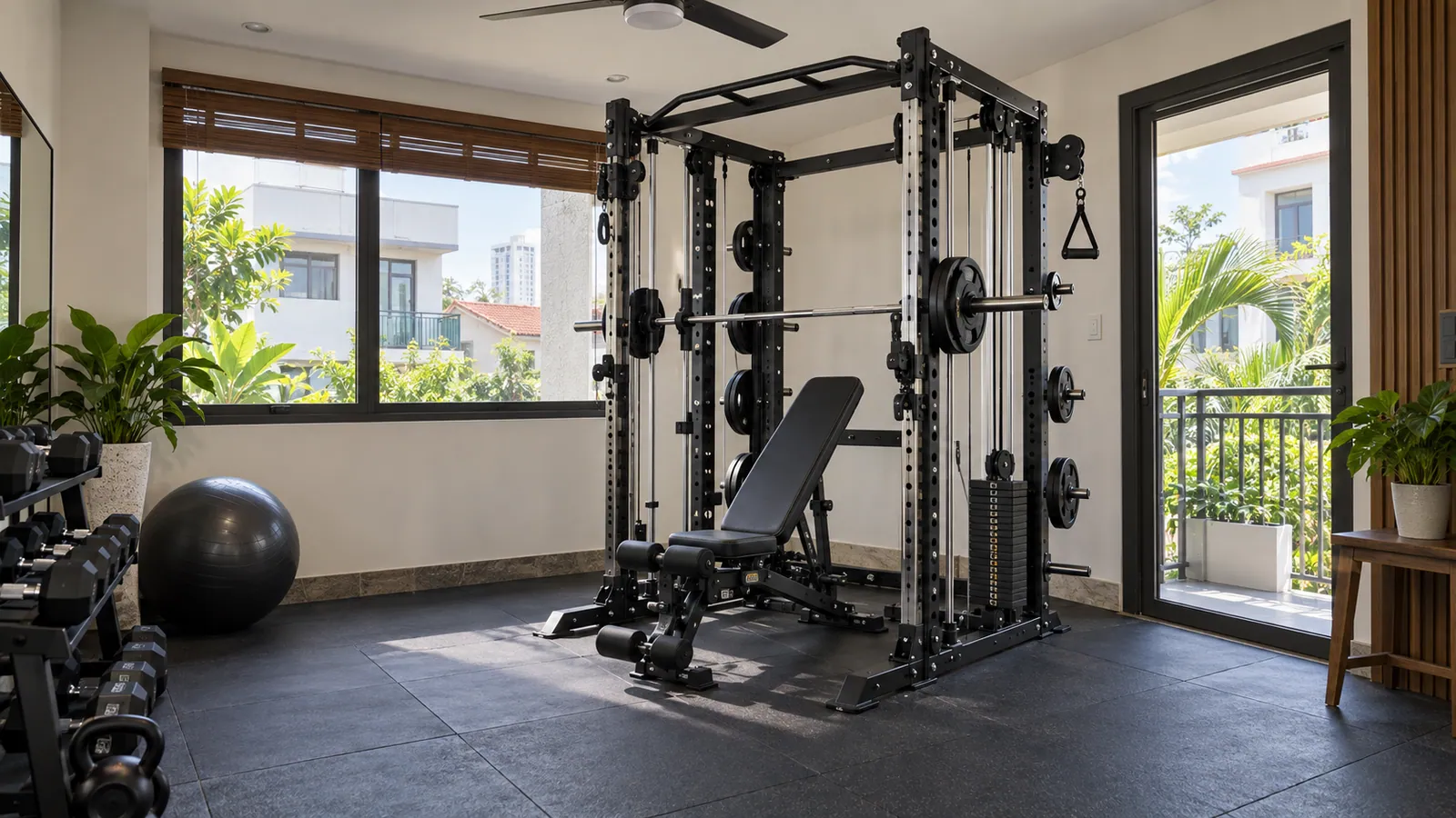 Hướng dẫn: Cần chừa bao nhiêu khoảng trống trên xà đơn của power rack?