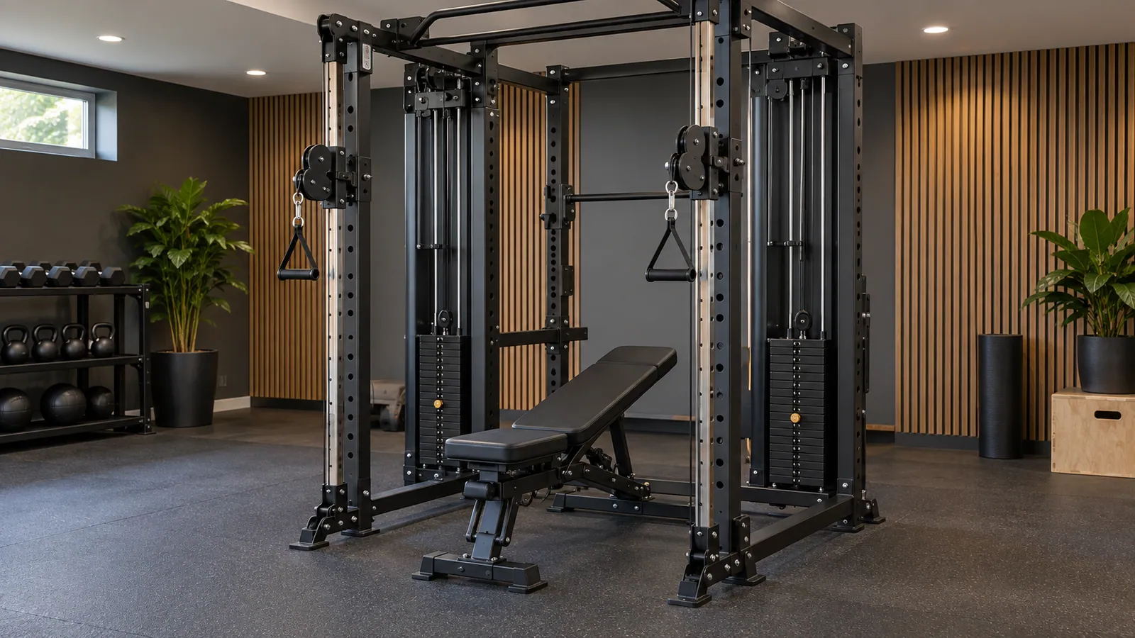 Single shared stack and dual independent stacks compared on all-in-one training racks