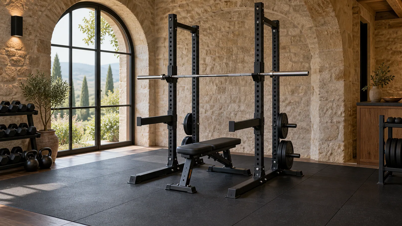 Comparaison des zones de travail d’un half rack et d’un power rack complet