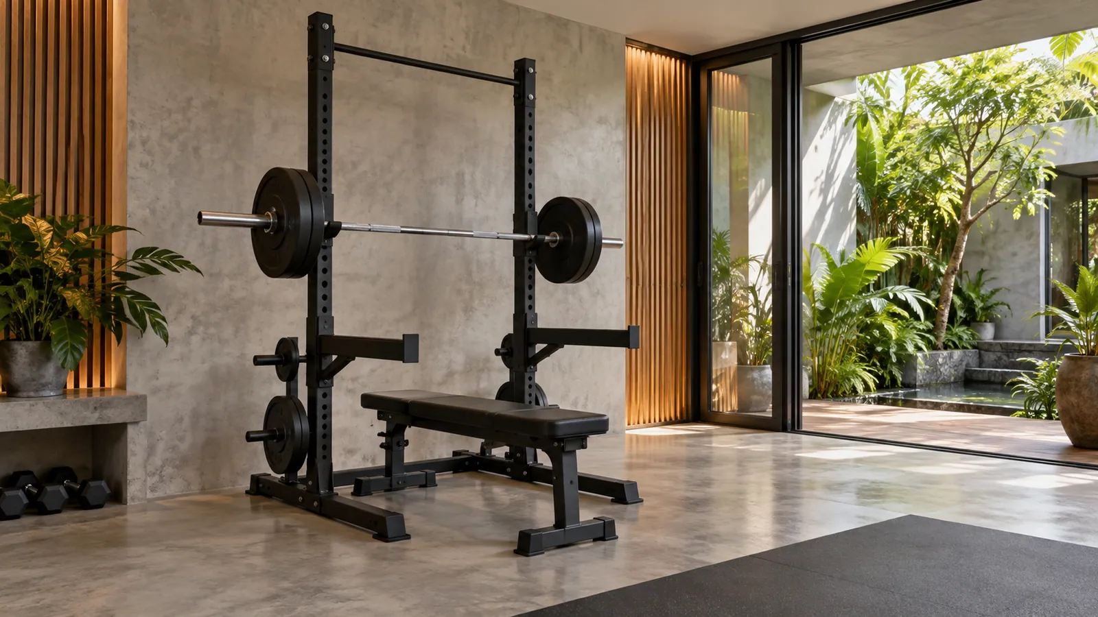 Hướng dẫn: Half rack hay power rack đầy đủ: loại nào hợp phòng gym tại nhà?
