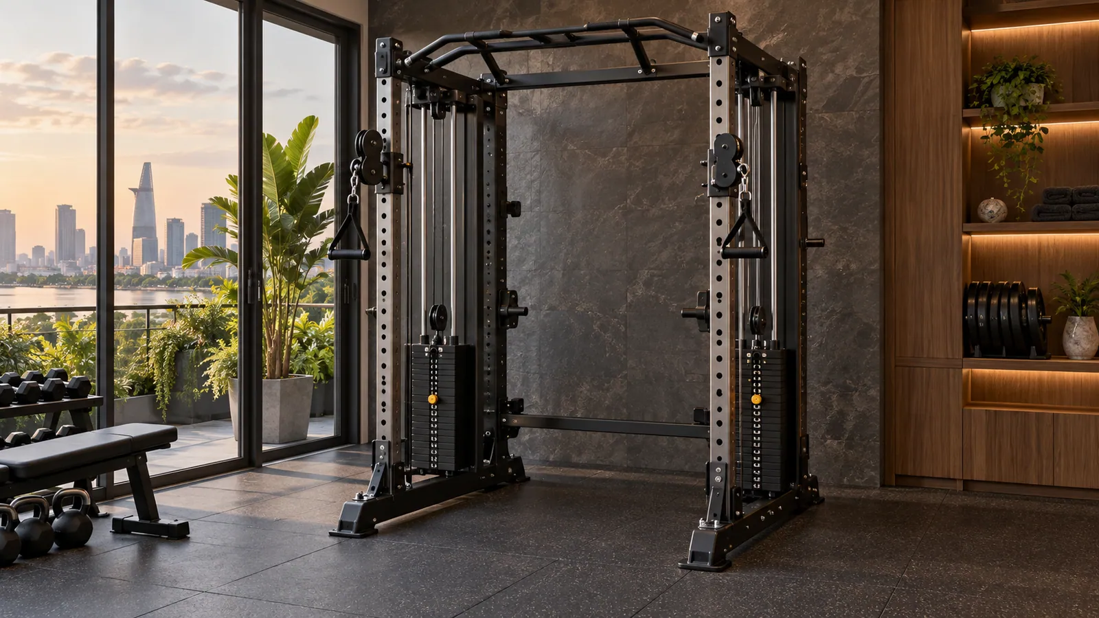Hướng dẫn: Một hay hai khối tạ trên rack đa năng: khác nhau thế nào?