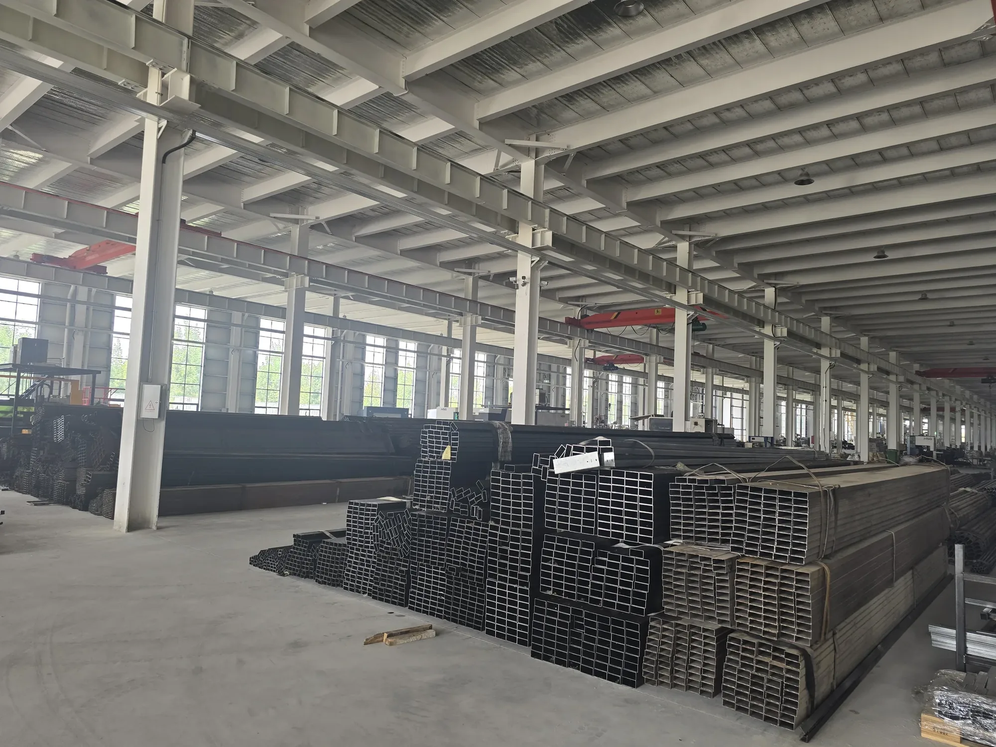 Steel raw materials in the factory