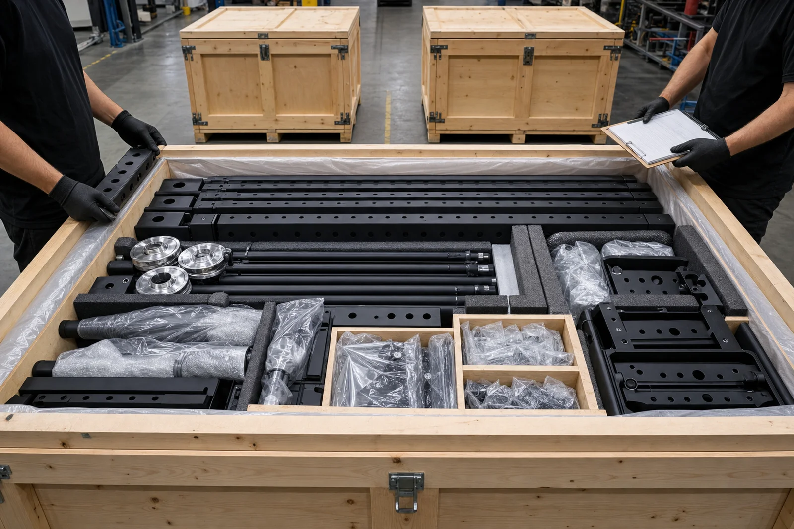 Wooden Crate Packing for Gym Equipment